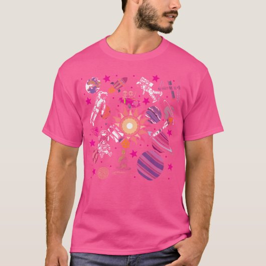 宇宙飛行士宇宙ドードル宇宙惑星天文学D Tシャツ (正面)