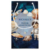 宇宙飛行士宇宙ファーストトリップのまわりにザ・サン抱き枕 スモールペーパーバッグ (裏面)