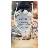 宇宙飛行士宇宙ファーストトリップのまわりにザ・サン抱き枕 スモールペーパーバッグ (正面)