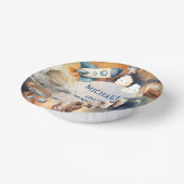 宇宙飛行士宇宙ファーストトリップのまわりにザ・サン誕生日 ペーパーボウル (傾斜あり)