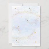 宇宙飛行士宇宙ファーストトリップのまわりにザ・サン誕生日 招待状 (裏面)