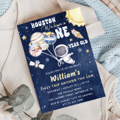 宇宙飛行士宇宙ファーストトリップのまわりにザ・サン誕生日 招待状