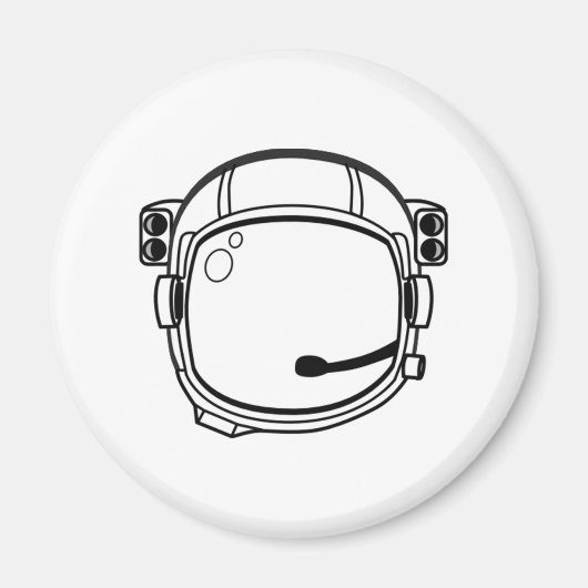宇宙飛行士宇宙ヘルメット マグネット (正面)