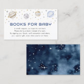 宇宙飛行士宇宙ベビーシャワーブックベビーカード 名刺 (正面/裏面)