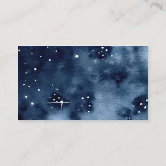 宇宙飛行士宇宙ベビーシャワーブックベビーカード 名刺 (裏面)