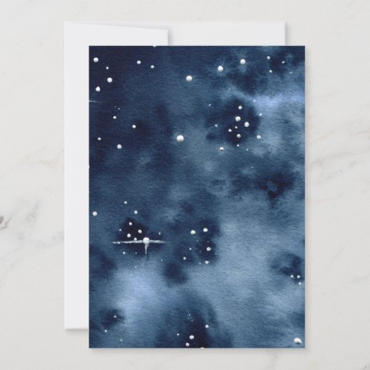 宇宙飛行士宇宙ベビーシャワー招待状 招待状 (裏面)