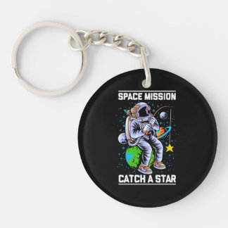 宇宙飛行士宇宙ミッションが星を獲得 キーホルダー