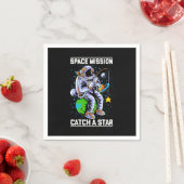 宇宙飛行士宇宙ミッションが星を獲得 スタンダードカクテルナプキン (インサイチュ)