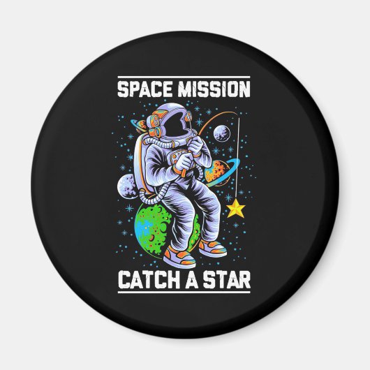宇宙飛行士宇宙ミッションが星を獲得 マグネット (正面)