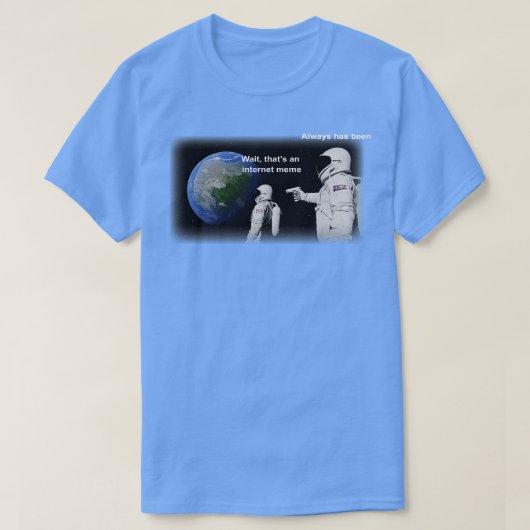宇宙飛行士宇宙ミーム Tシャツ (デザイン正面)