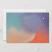 宇宙飛行士宇宙ロケット船誕生日写真 招待状 (裏面)