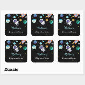 宇宙飛行士宇宙初誕生日 スクエアシール (シート)