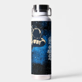 宇宙飛行士宇宙名前をカスタムする ウォーターボトル (背面)