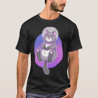 宇宙飛行士宇宙子猫 Tシャツ
