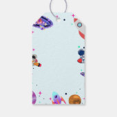 宇宙飛行士宇宙少年感謝してい惑星あなた誕生日 ギフトタグ (裏面)