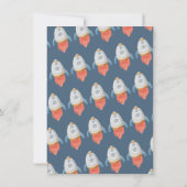 宇宙飛行士宇宙携帯ベビーシャワー 招待状 (裏面)