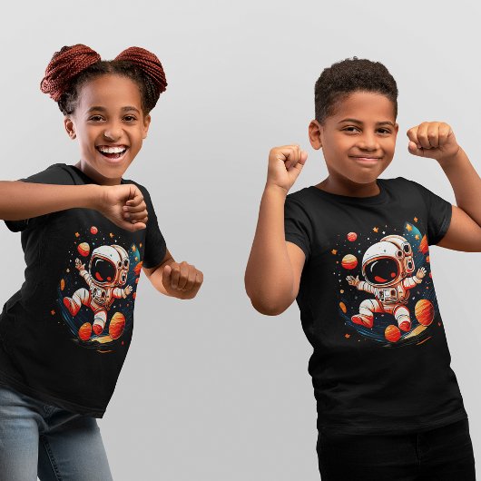 宇宙飛行士宇宙漫画 トライブレンドTシャツ