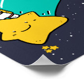 宇宙飛行士宇宙漫画 ポスター (角)