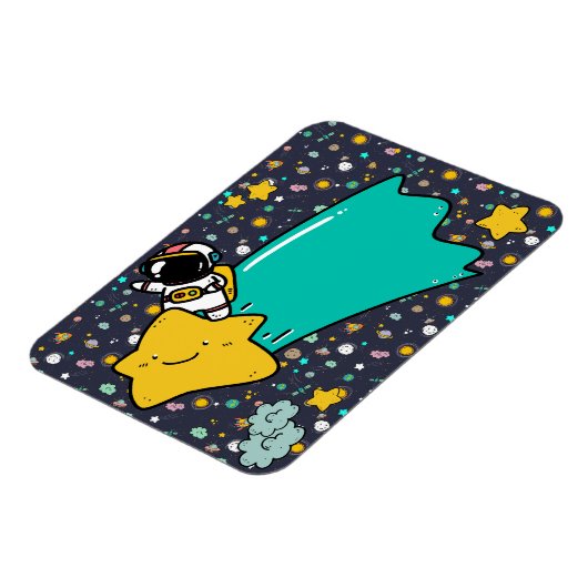 宇宙飛行士宇宙漫画 マグネット (左側)