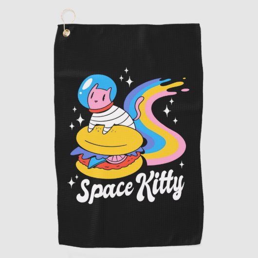 宇宙飛行士宇宙猫 ゴルフタオル (正面)