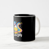 宇宙飛行士宇宙猫 ツートーンマグカップ (正面右)