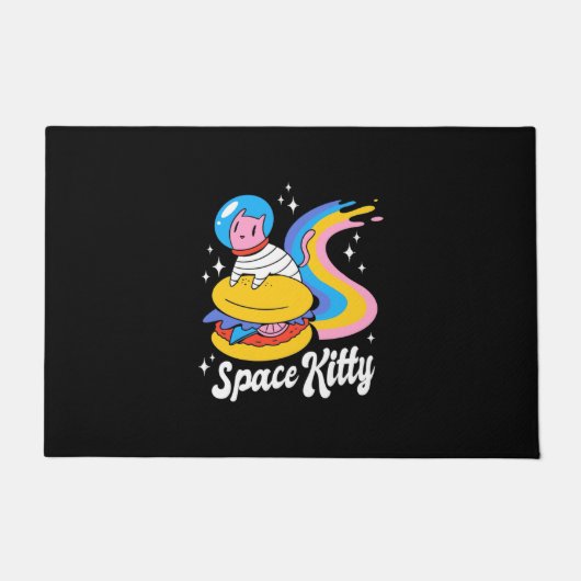 宇宙飛行士宇宙猫 ドアマット (正面)