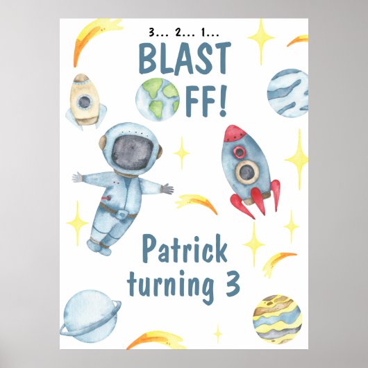 宇宙飛行士宇宙誕生会 ポスター (正面)