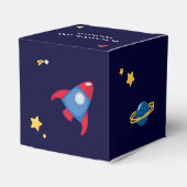 宇宙飛行士宇宙誕生日会パーソナライズされた フェイバーボックス (裏面サイド)