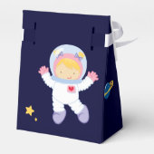 宇宙飛行士宇宙誕生日会パーソナライズされた フェイバーボックス (裏面サイド)