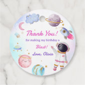 宇宙飛行士宇宙誕生日会 フェイバータグ (裏面)