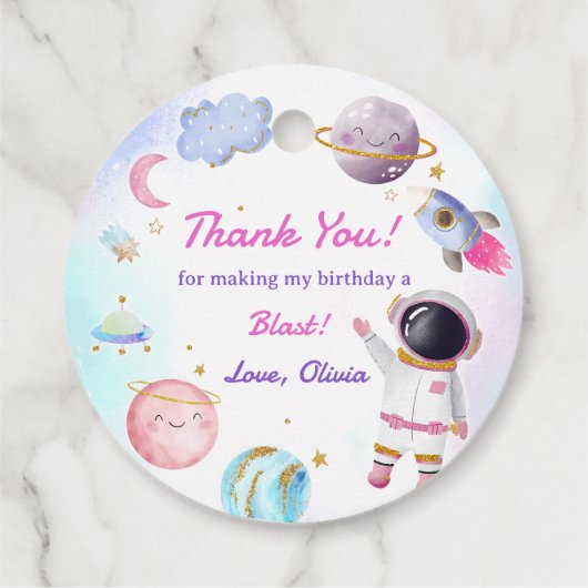 宇宙飛行士宇宙誕生日会 フェイバータグ (裏面)