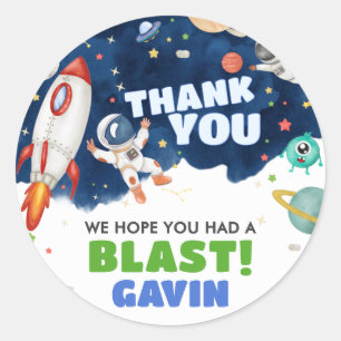 宇宙飛行士宇宙誕生日会 ラウンドシール