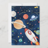 宇宙飛行士宇宙誕生日会 招待状 (裏面)