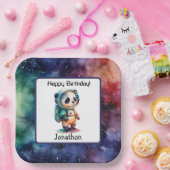 宇宙飛行士宇宙誕生日紙プレート ペーパープレート (パーティー)