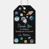 宇宙飛行士宇宙誕生日 ギフトタグ (正面)