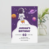 宇宙飛行士宇宙誕生日 招待状 (スタンド正面)