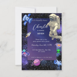 宇宙飛行士宇宙誕生日 招待状