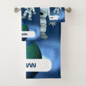 宇宙飛行士宇宙銀河系テーマ バスタオルセット (インサイチュ)