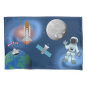 宇宙飛行士宇宙銀河系テーマ 枕カバー (正面左)