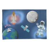 宇宙飛行士宇宙銀河系テーマ 枕カバー (正面右)