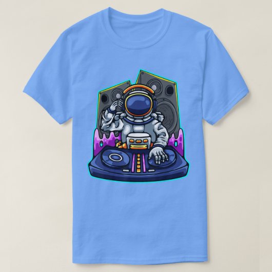 宇宙飛行士宇宙音楽銀河系勉強宇宙飛行士T-Shi Tシャツ (デザイン正面)