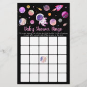 宇宙飛行士宇宙飛行士赤ちゃんシャワービンゴゲーム (正面)