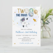 宇宙飛行士宇宙2ザムーン誕生日 招待状 (スタンド正面)