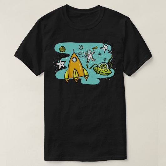 宇宙飛行士宇宙 Tシャツ (デザイン正面)
