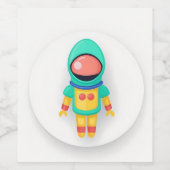 宇宙飛行士宇宙SCI-FI ワインラベル (シングルラベル)