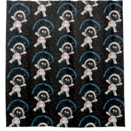 宇宙飛行士引用文 シャワーカーテン