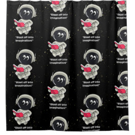 宇宙飛行士引用文 シャワーカーテン