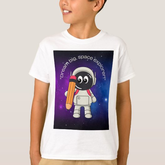 宇宙飛行士引用文 Tシャツ (正面)