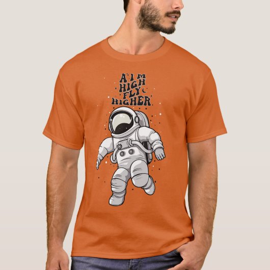 宇宙飛行士引用文 Tシャツ (正面)