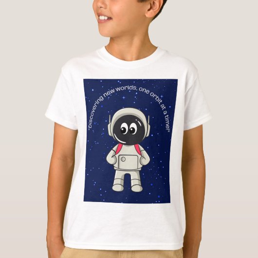 宇宙飛行士引用文 Tシャツ (正面)